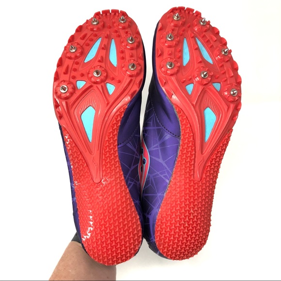 Saucony Womens Spitfire Racing Running Shoes Sz 9 - Picture 13 of 15